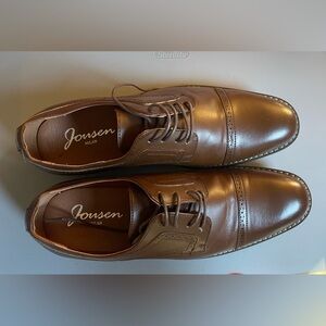 Jonsen Milan Men's Dress Shoes, Brown Lace-Up, Size 11 EUC Oxfords Leather
